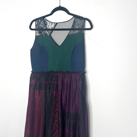 Anthopologie Rare “Montage Midi Dress” by Niki Mahajan Size 12 Orig Price $248 - Picture 3 of 13